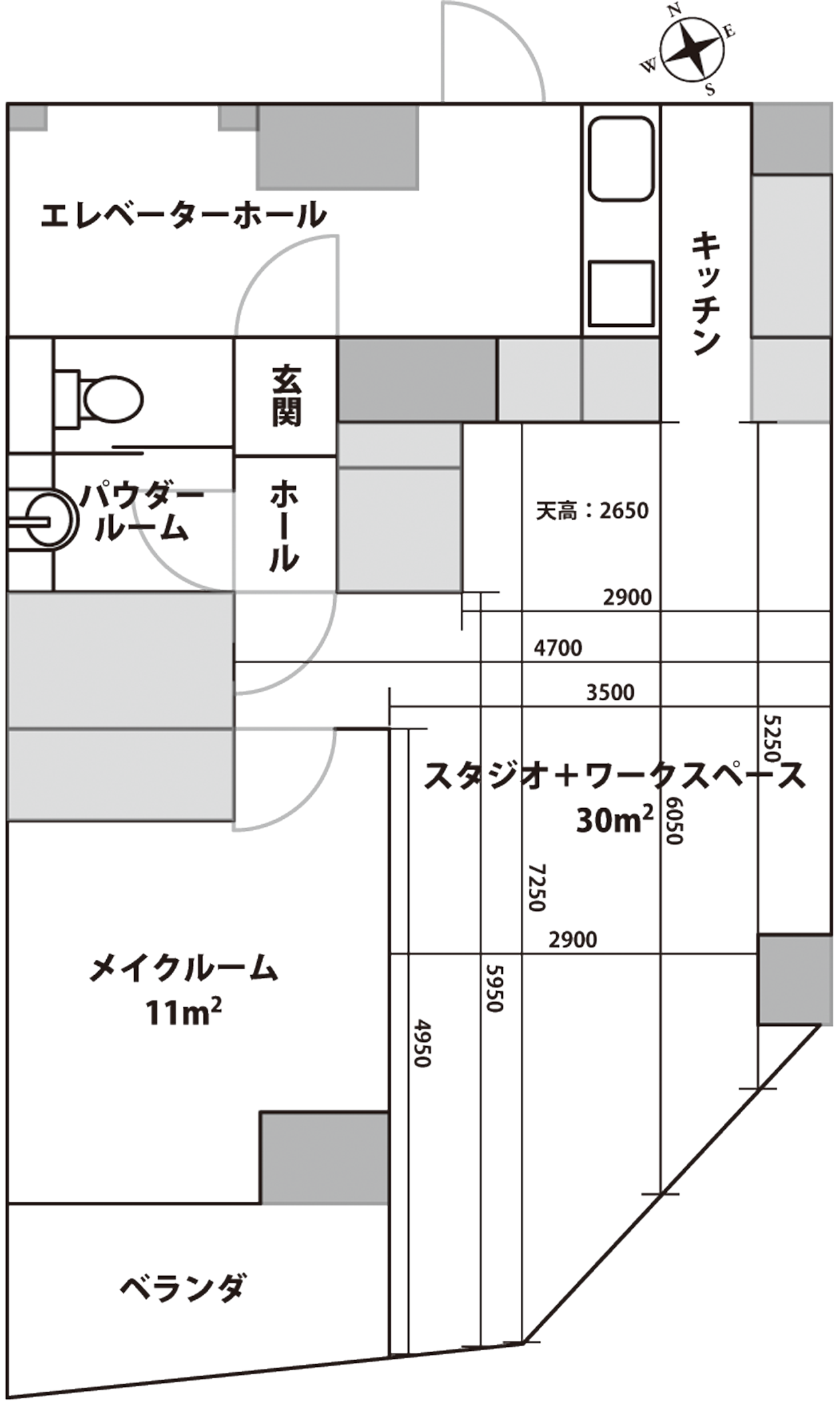 スタジオ図面画像